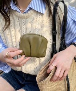10 Women's Ruffle Simple Cute And Compact Wallet