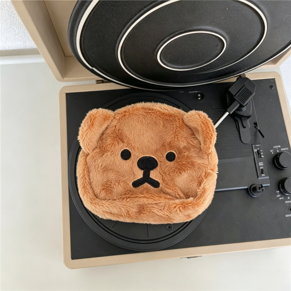 Warm Cute Plush Bear Mini Doll Coin Purse Storage Bag