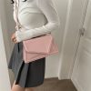 7b1f8305-c1a2-413e-b387-222806310762 Women's Simple Textured Fashion Solid Color Shoulder Messenger Bag