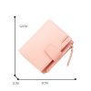 Short Multiple Card Slots Women's Wallet With Zipper